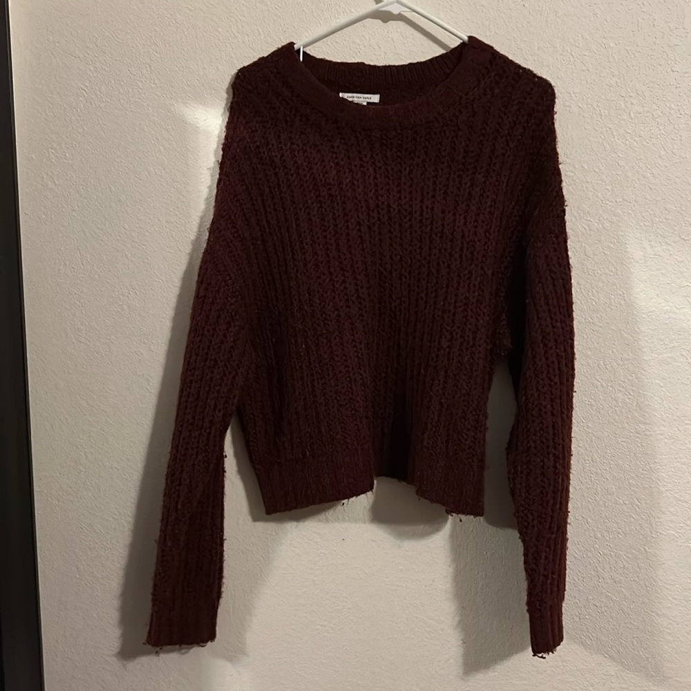 Burgundy sweater